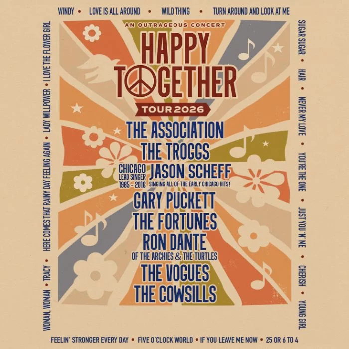 The Association Happy Together Tour Poster 2026